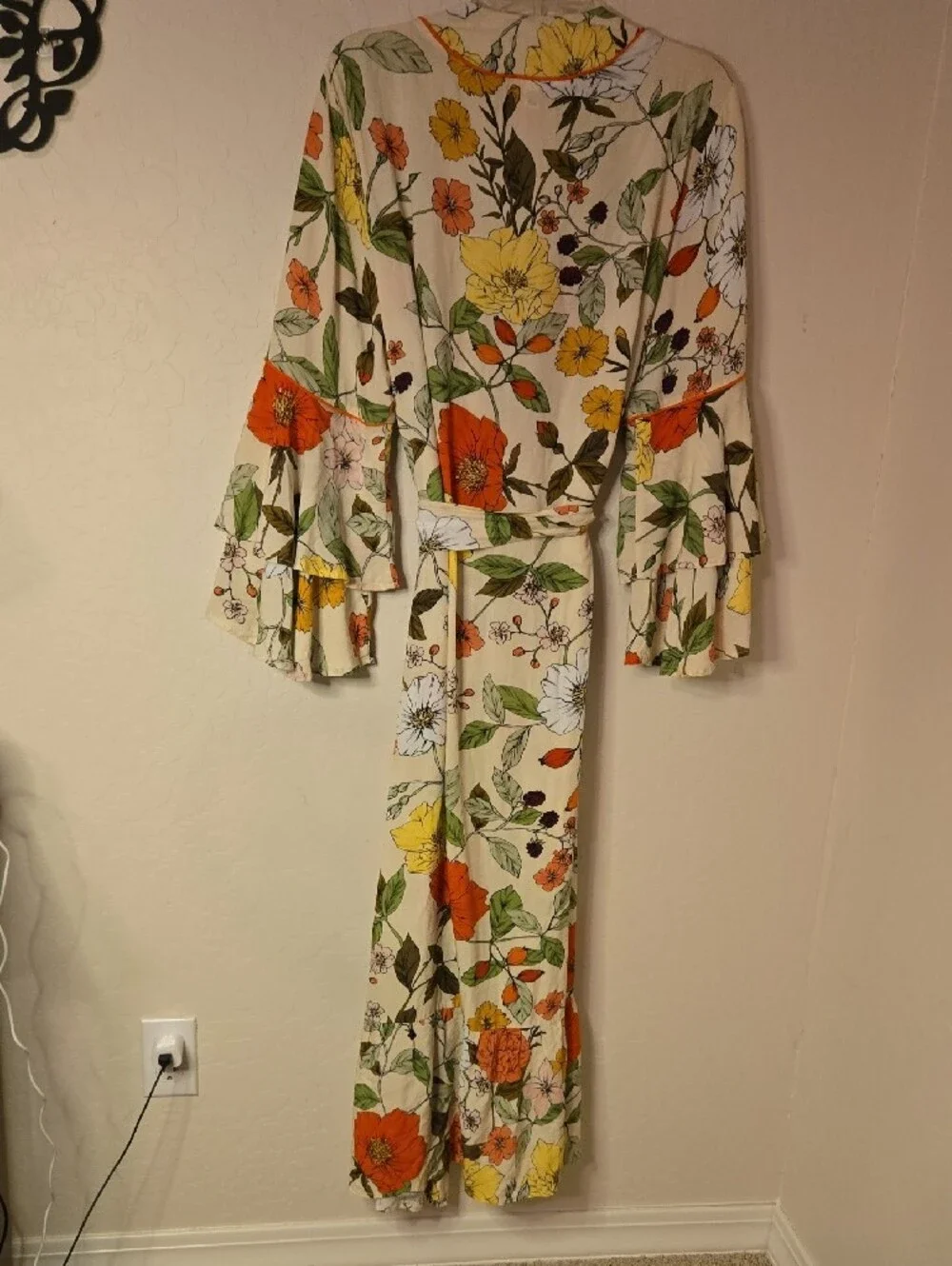 Maaji Ruffled Botanical Kimono Robe,